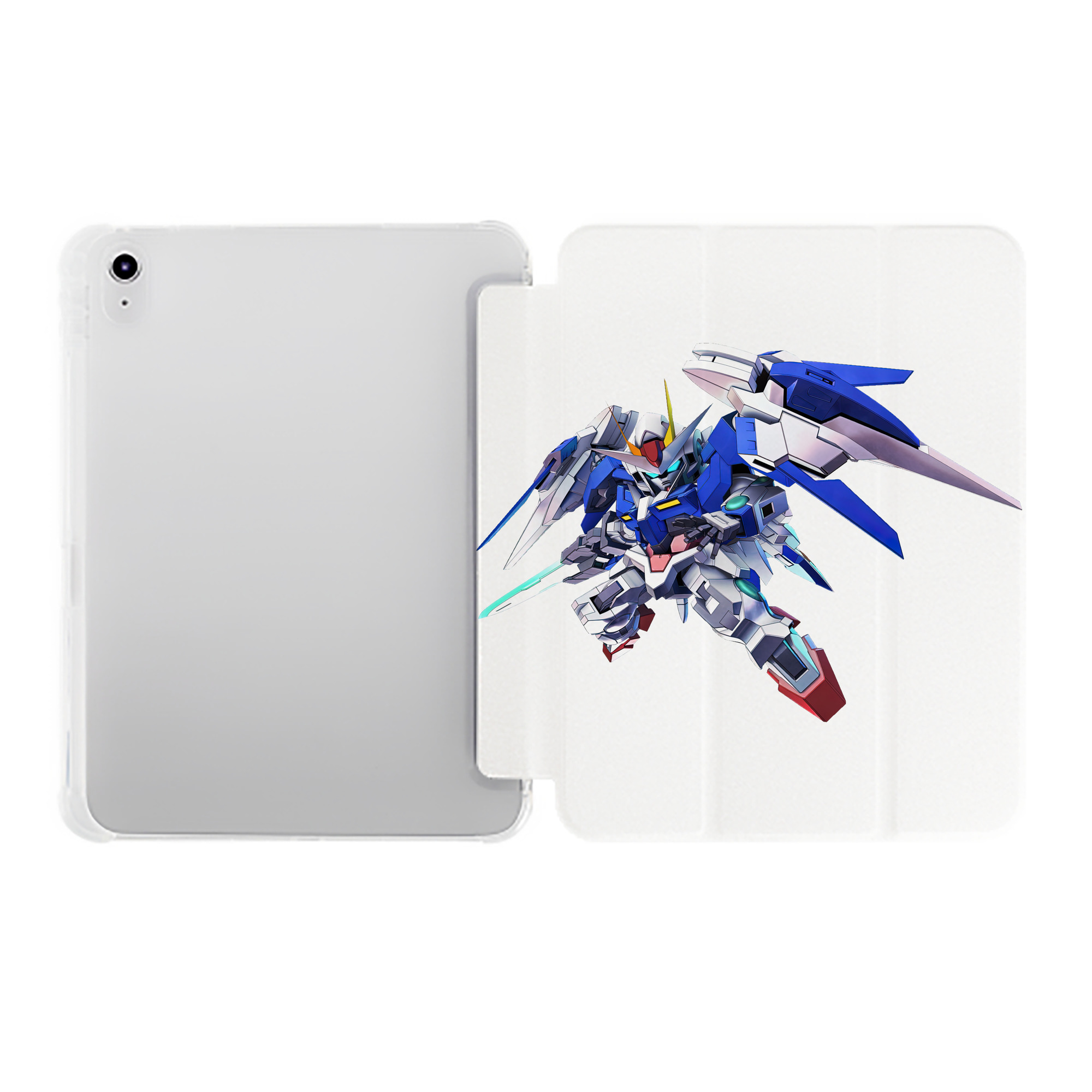 （画像用） 機動戦士ガンダム Mobile Suit Gundam IPad ケース ペン収納付き 三つ折りスタンド PUレザー×シリコン 対応機種9.5/10.5/10.9インチ